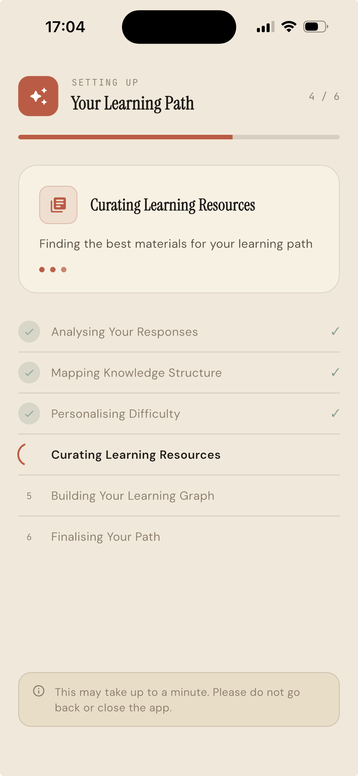 ZunoScroll learning path creation page